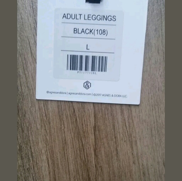 Agnes and Dora Embroidered Leggings Black L, S/M - Picture 6 of 6
